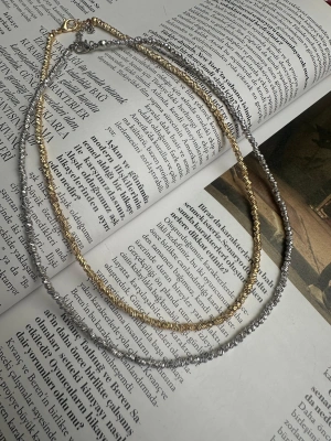 Özel Seri Altın Kaplama İnce Dorika Kolye