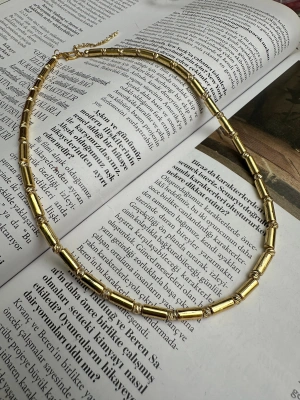 Özel Seri Dorika Detaylı Boru Model Kolye