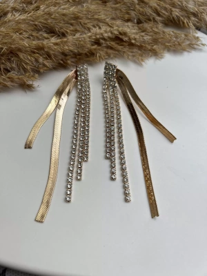 Özel Seri İtalyan Zincir Detay Su Yolu Küpe