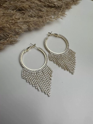 Özel Seri Taşlı Halka Detay Küpe