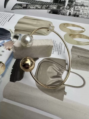 Özel Seri Topçuk Ve İnci Model Ayarlanabilir Bileklik