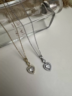 Pandora Model Kalp Çelik Taş Kolye