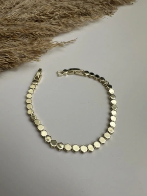 Petek Model Altın Kaplama Bileklik