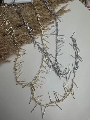 Saçaklı 14K Y Kolye