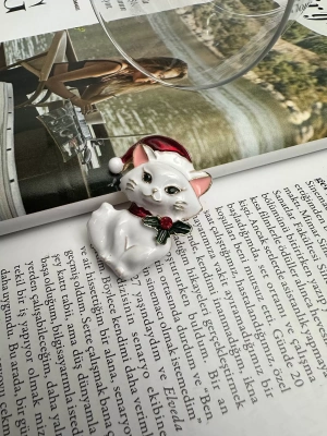Şapkalı Kedi Broş