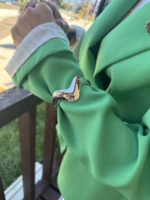 Silver Zikzak Kelepçe