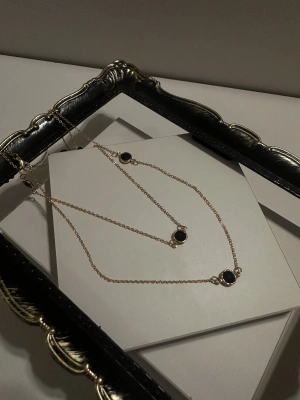 Siyah Gold Kolye Uzun