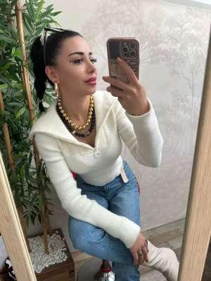 Siyah Topcuk kolye Ve Çelik Gold Topcuk Kolye