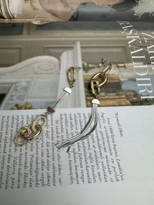 Tasarım Altın Kaplama Küpe 2