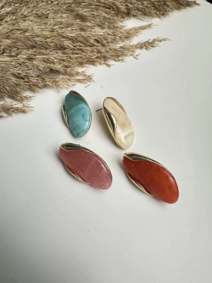 Tasarım Asimetri Renk Küpe