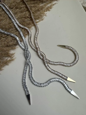 Tasarım Baget Taşlı Kolye