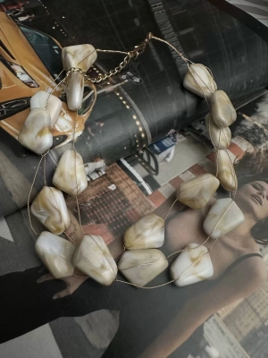 Tasarım Çakıl Taşı Kolye