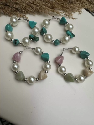 Tasarım İnci Detay Halka Küpe