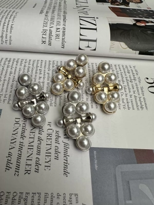 Tasarım İnci Detay Küpe