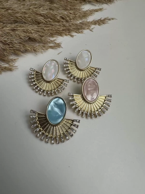 Tasarım Taşlı Küpe