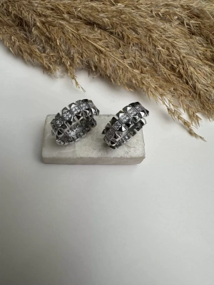 Taşlı Özel Seri Halka Küpe