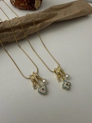 Taşlı Vip Charm Kolye