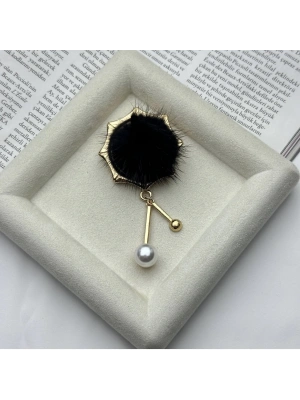 Tüylü Tasarım Broş