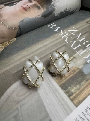 Vintage İnci Model Tasarım Küpe