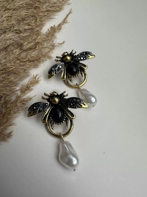 Vintage İnci Tasarım küpe