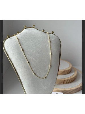 Yasssı Top Detay Zincir Kolye