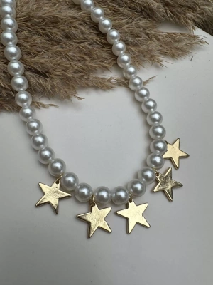 Yıldız inci kolye