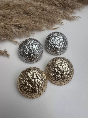 Yuvarlak Ezme Plaka Küpe