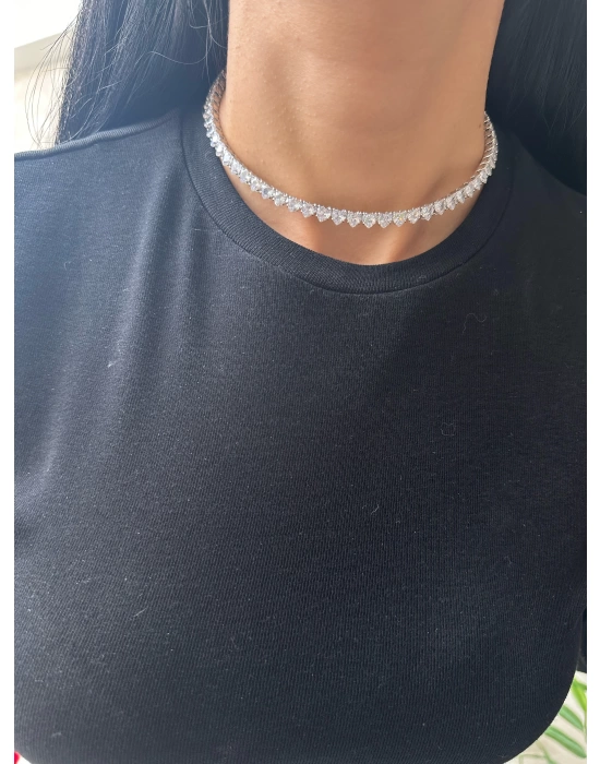 Altın Kaplama Choker Tasma Kolye