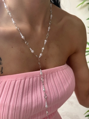 Taşlı İnci Y Kolye