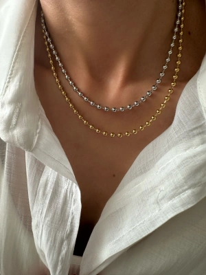 Topçuk Çelik Kolye