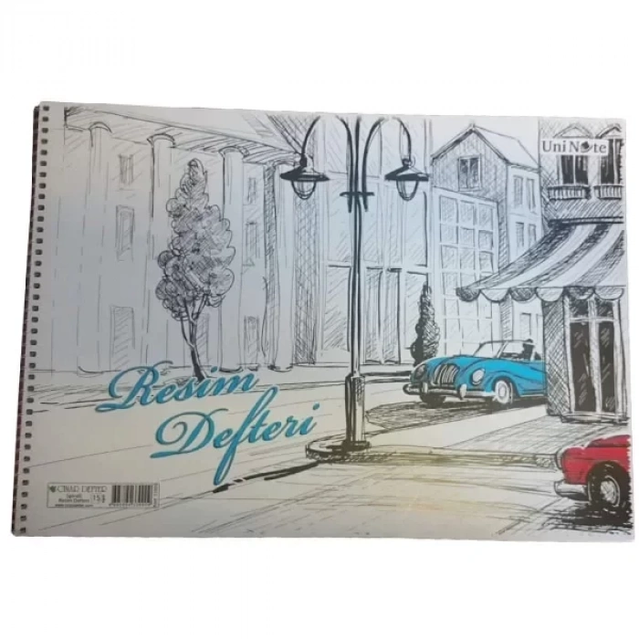 Çınar Resim Defteri Spiralli Karton Kapak 15 YP 24x34  12 Adet