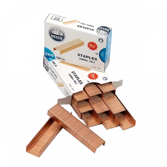 Delta Zımba Teli 1000 Lİ 24/6 Sarı 10 Paket