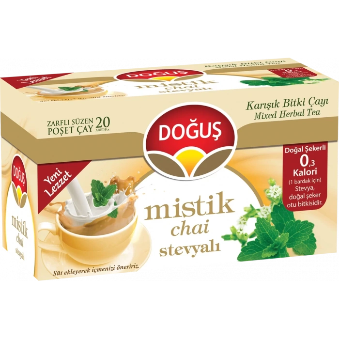 Doğuş Misik Chai Stevyalı 20 Adet 12 Kutu (1Koli)