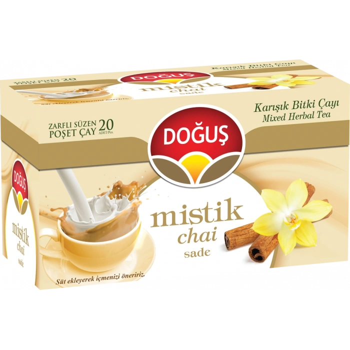 Doğuş Mistik Chai Sade 20 Adet 12 Kutu (1Koli)
