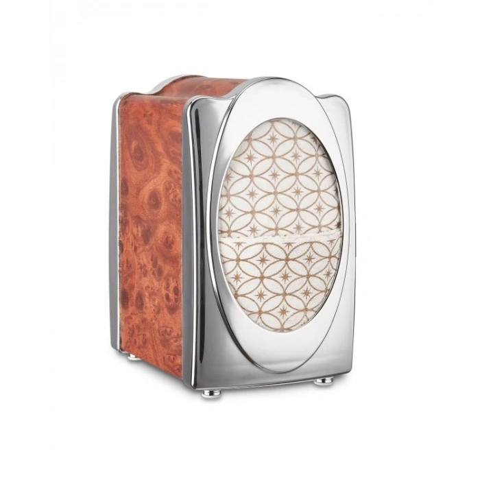 Flora Fantastik Peçetelik Ahşap+Krom