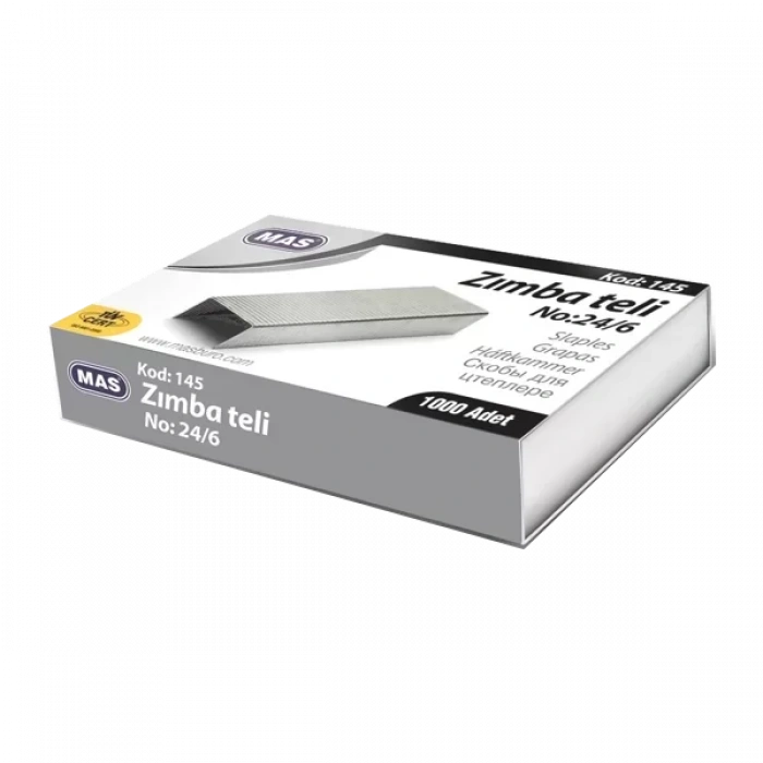 Mas Zımba Teli 24/6 Beyaz 10 Adet