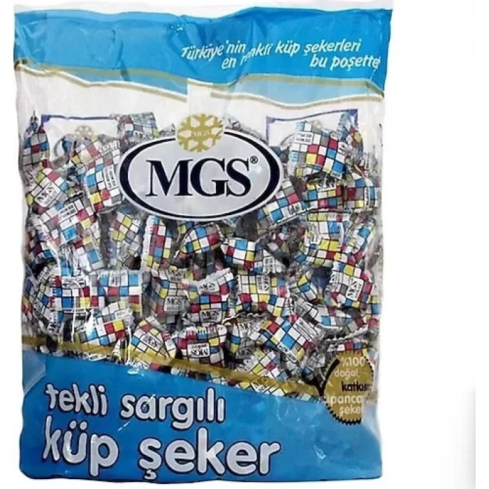 Mgs Tekli Sarma Küp Şeker 750 G (1X8 Poşet)