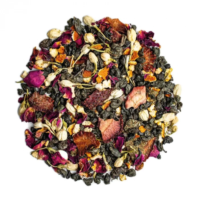 Teagro Bouquet Çilek Krema Ve Yasemin Aromalı Yeşil Çay