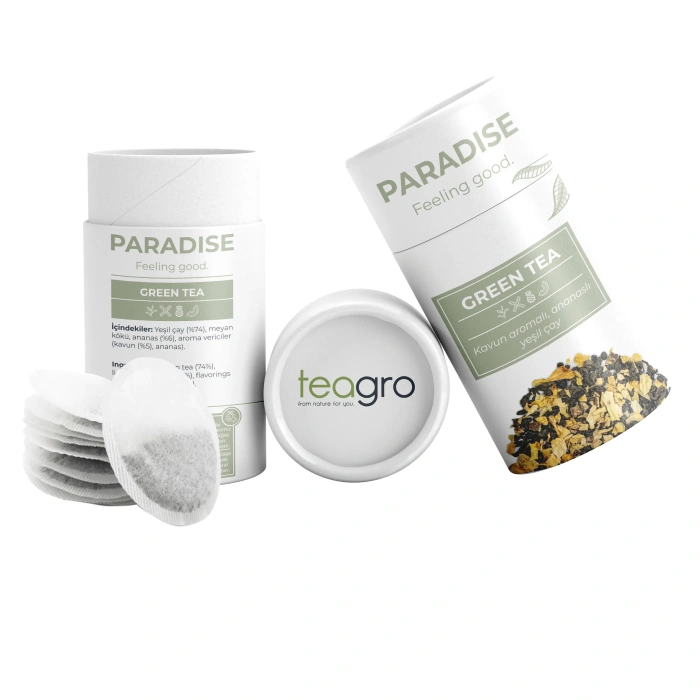 Teagro Paradıse Kavun Aromalı, Ananaslı Yeşil Çay