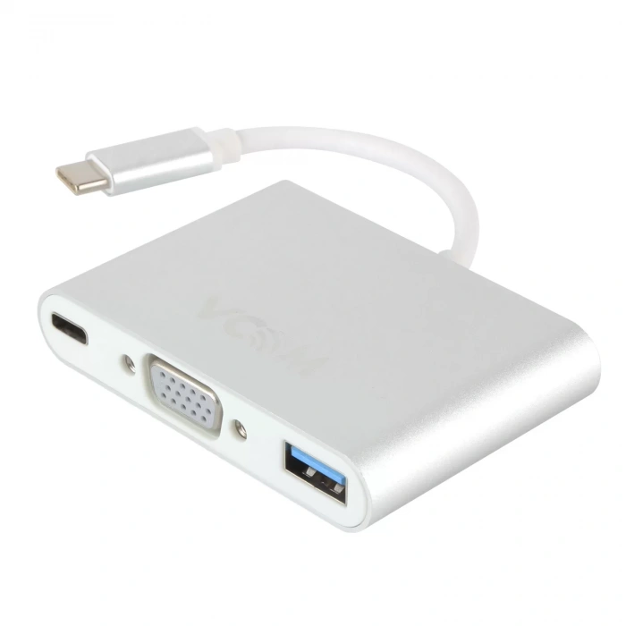 Vcom CU426M Type-C/M To Vga/F Usb 3.0/F Type-C/F