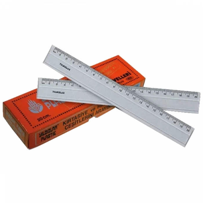 Yıldızlar Standart Cetvel Plastik 20 CM 24 Adet