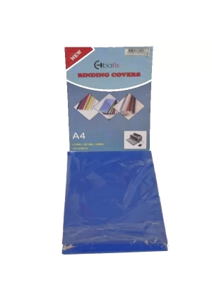 Bafix Cilt Kapağı Plastik Opak A4 160 MIC Mavi 100 Paket