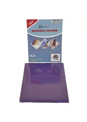 Bafix Cilt Kapağı Plastik Opak A4 160 MIC Mor 100 Paket