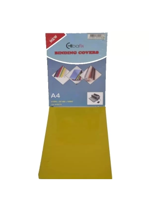 Bafix Cilt Kapağı Plastik Opak A4 160 MIC Sarı 100 Paket