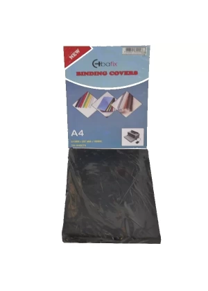 Bafix Cilt Kapağı Plastik Opak A4 160 MIC Siyah 100 Paket