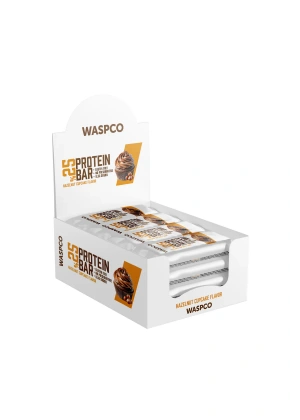 WASPCO Bitter Çikolata Kaplı Fındıklı Cupcake Aromalı Protein Bar 36G x 12 Adet