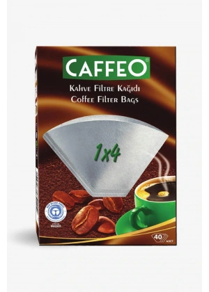 Caffeo 1x4 Kahve Filtre Kağıdı Beyaz 40lı