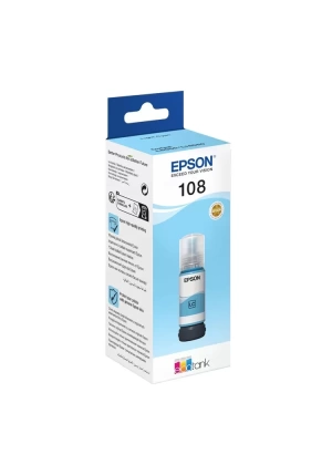 Epson T09C5 108 Light Cyan Açık Mavi Şişe Mürekkep