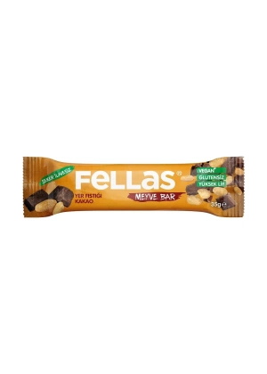 Fellas Meyve Bar - Yer Fıstığı & Kakao (35 g) 12 Adet 1 Koli