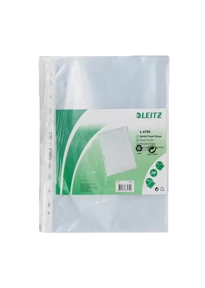 Leitz Poşet Dosya 100 LÜ A4 Şeffaf Buzlu